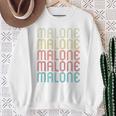 Malone Retro Vintage Style Name Sweatshirt Gifts for Old Women