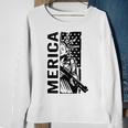 Merica Patriotic Pro Gun Usa Liberty Lady 4Th Of July Gun Sweatshirt Gifts for Old Women