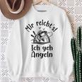 Mir Reichts Ich Geh Angeln Angler Sayings Gray Sweatshirt Geschenke für alte Frauen