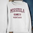 Missoula Montana Mt Vintage Athletic Sports Sweatshirt Gifts for Old Women