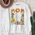 Mom Of The Wild And Three 3 Birthday Zoo Theme Safari Jungle Sweatshirt Gifts for Old Women