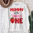 Mommy Of The Sweet One Strawberry Birthday Family Party Sweatshirt Gifts for Old Women