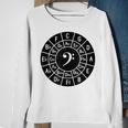 Music Bass Clef Circle Of 5Ths Musician Chords Scales Keys Sweatshirt Gifts for Old Women