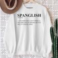 Novelty Spanglish Words Substitution Puns Sweatshirt Gifts for Old Women
