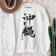Okinawa Lustige Lettering-Kalligrafie Sweatshirt Geschenke für alte Frauen