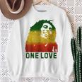 One Reggae Love Reggae Music Lover Jamaica Rock Roots Sweatshirt Gifts for Old Women