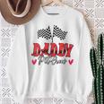 Papa-Rennwagen-Geburtstagsfeier Pit Crew Racing Family Raglan Sweatshirt Geschenke für alte Frauen