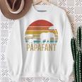 Papafant Papa Elefant Retrointage Sunsetatertag Savanne Raglan Sweatshirt Geschenke für alte Frauen