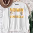 Patchwork Papa Gemeinsam Sind Wir Stark Bonus Papa Spruch Sweatshirt Geschenke für alte Frauen