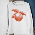Peach Fruit Vintage Graphic Peach Sweatshirt Gifts for Old Women