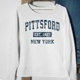 Pittsford New York Ny Vintage Sports Navy Print Sweatshirt Gifts for Old Women