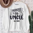 Promoted To Uncle 2024 Soon To Be Uncle Mens Sweatshirt Gifts for Old Women