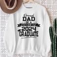Proud Dad Class Of 2024 Graduate Matching Family Graduation Sweatshirt Gifts for Old Women