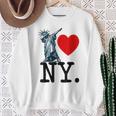 I Really Heart Love New York Ny Nyc Love New York Love Ny Sweatshirt Gifts for Old Women