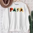 Retro Gitarre Papa Lustiger Papa Gitarrenspieler Sweatshirt Geschenke für alte Frauen