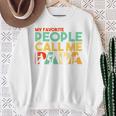 Retro Papa Line Worker Papa Witzigatertag Sweatshirt Geschenke für alte Frauen