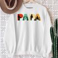 Retro Schlagzeug Papa Lustig Papa Schlagzeuger Sweatshirt Geschenke für alte Frauen