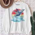 Retro Whale Sweatshirt Geschenke für alte Frauen