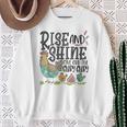 Rise And Shine Give God The Glory Glory Chicken Sweatshirt Gifts for Old Women
