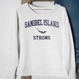 Sanibel Island Map Fl Sanibel Island Strong Sweatshirt Gifts for Old Women