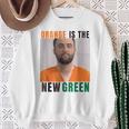 Scottie Hot Orange Is The New Green Sweatshirt Gifts for Old Women