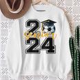 Senior 2024 Soccer Senior Class Of 2024 Soccer Graduation Sweatshirt Gifts for Old Women