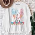 He Or She What's The Scoop Ice Cream Gender Reveal Party Sweatshirt Gifts for Old Women