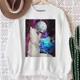 Singing Disco Cat In Space For Cat Lovers Sweatshirt Gifts for Old Women
