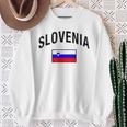 Slovenia Flag Slovenia Proud Slovenia Gray Sweatshirt Geschenke für alte Frauen