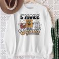 Smores Squad Marshmallow Camping Crew Campfire Matching Sweatshirt Gifts for Old Women