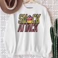 Snack Attack Cute Cupcake Sweets Sweatshirt Gifts for Old Women