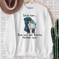 Steil Hier Sah Auf Der Karte Flachaus S Sweatshirt Geschenke für alte Frauen