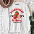Strawberry Festival A Berry Good Time Fruit Season Women Sweatshirt Gifts for Old Women