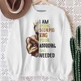 Strong Scorpio King Birthday Zodiac Astrology Dad Sweatshirt Gifts for Old Women