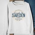 Sweden Retro Style Vintage Sweden White S Sweatshirt Geschenke für alte Frauen