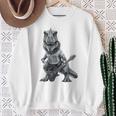 T-Rex Final BossThe Rock Vintage Music Dinosaur Sweatshirt Gifts for Old Women