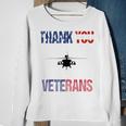 Thank You Veteran Day Dd 214 American Army Flag 2018 Sweatshirt Gifts for Old Women