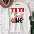 Titi The Sweet One Strawberry Birthday Family Party Sweatshirt Gifts for Old Women
