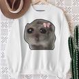 Trauriger Hamster Meme Trauriger Hamster Sweatshirt Geschenke für alte Frauen