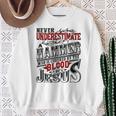 Underestimate Hammer Family Name Sweatshirt Gifts for Old Women