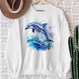 Underwater World With Dolphin Sweatshirt Geschenke für alte Frauen