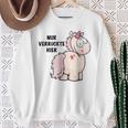 Unicorn Nur Verrückte Hier By Nici Sweatshirt Geschenke für alte Frauen