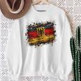 Vintage Deutsch Banner Fan Deutschland Flagge Retro Kunst Sweatshirt Geschenke für alte Frauen