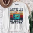 Vintage This Little Light-Of Mine Lil Dumpster Fire Sweatshirt Gifts for Old Women