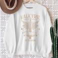 Vintage Retro Valkyrie Climb The-M0untain In Training Sweatshirt Gifts for Old Women