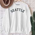 Vintage SeattleOld Retro Seattle Sports Sweatshirt Gifts for Old Women