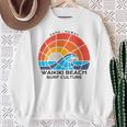 Waikiki Surf Culture Colorful Beach Sweatshirt Gifts for Old Women