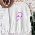 Wear Purple For Lupus Systemic Lupus Erythematosus Awareness Sweatshirt Gifts for Old Women