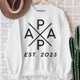 Werdender Papa Est 2023 X Stolzer Papa 2023 Father Father's Day Sweatshirt Geschenke für alte Frauen