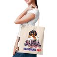 Dachshund Dad Beer Drinking 4Th Of July Us Flag Patriotic Tote Bag